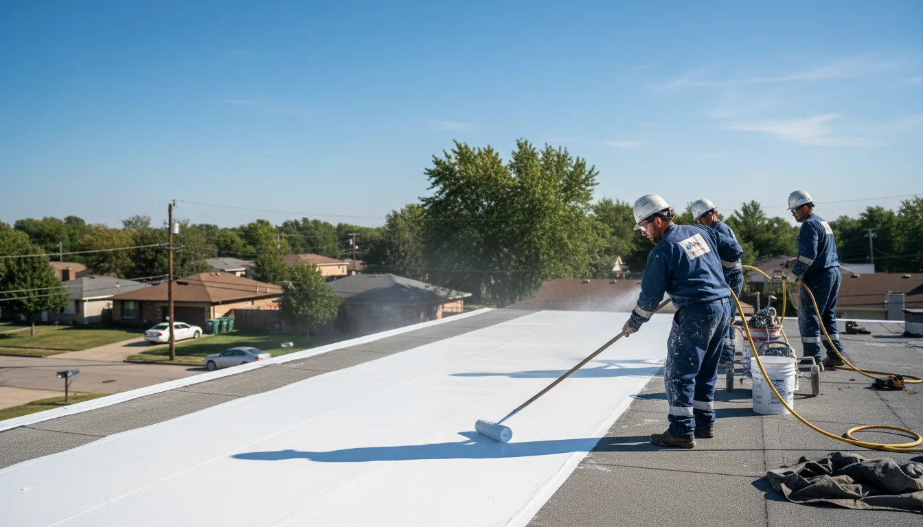 Commercial roof coating in Flourtown, PA near me